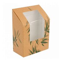 Контейнер картонный с окном для ролла 9,2*5,1*9,2/12,5 см, 100 шт/уп, Garcia de Pou