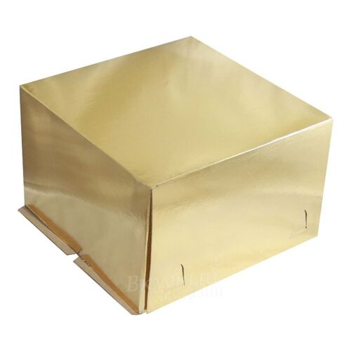 Pasticciere Коробка золотая, 30*30*190 см, картон, хром-эрзац