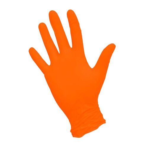 Перчатки нитриловые "NitriMax" вес 3,6 гр. (оранжевые) размер М - 1 уп/100шт/50 пар