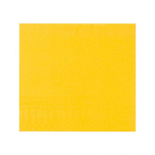 Салфетки двухслойные, желтые, сложение 1/4, 33*33 см, 200 шт, P.L. Proff Cuisine