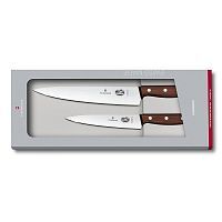 Набор универсальных ножей Victorinox 15/22 см, деревянная ручка, ручка розовое дерево
