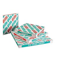Коробка для пиццы белая, 33*33*3,5 см, гофрированный картон, 100 шт/уп, Garcia de Pou