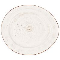 Тарелка White Fusion 22,5*19,5 см, P.L. Proff Cuisine (73040076/80002723)