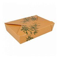 Ланч-бокс картонный Feel Green 19,7*14*4,6 см, СВЧ, 50 шт/уп, Garcia de PouИспания