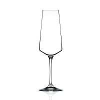 Бокал флюте для шампанского RCR Luxion Aria 350 мл, хрустальное стекло, Италия