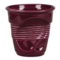 Чашка для латте Barista (Бариста) "мятая" 400 мл фиолетовая, h 10,3 см, P.L. Proff Cuisine