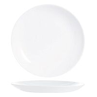 Тарелка без полей Luminarc "Эволюшнс" 19 см, стеклокерамика, белый цвет, ARC, Франция (/6/24)