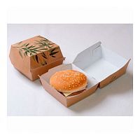 Коробка картонная Feel Green для бургера, 14*14*8 см, 50 шт/уп, Garcia de PouИспания