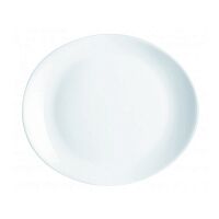 Блюдо для стейка Luminarc 30*26 см, стеклокерамика, белый цвет, ARC, Франция (/6/24)