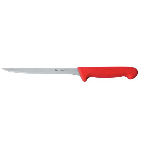 Нож P.L. Proff Cuisine PRO-Line филейный, красная пластиковая ручка, 20 см, P.L. Proff Cuisine