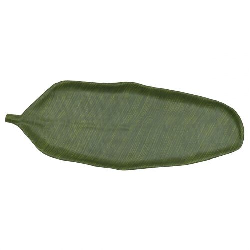 Блюдо,поднос меламиновый 64.5*24*3.5см  P.L. Green Banana Leaf
