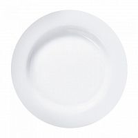 Тарелка Luminarc "Эволюшнс" 25,5 см, стеклокерамика, белый цвет, ARC, Франция (/6/24)