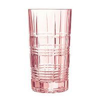 Стакан Хайбол ОСЗ "Даллас" розовый 380 мл, d 75 мм, h 150 мм, стекло, Россия