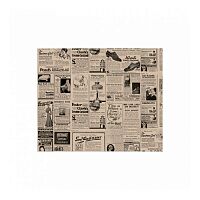Упаковочная бумага "Газета", крафт, 28*34 см, жиростойкий пергамент 34 г/см2, 1000 шт/уп, Garcia de