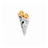Кулек "Газета" для картофеля фри/снэков, 40г, 16 см, жиростойкий пергамент, 250 шт/уп, Garcia de Pou