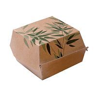 Коробка картонная Feel Green для бургера, 12*12*5 см, 50 шт/уп, Garcia de PouИспания