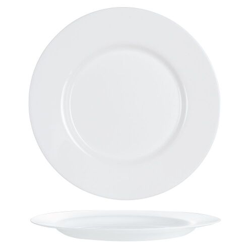 Тарелка Luminarc 27 см, стеклокерамика, белый цвет, ARC, Франция (/6/)