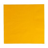 Салфетка бумажная двухслойная желтая, 40*40 см, 100 шт